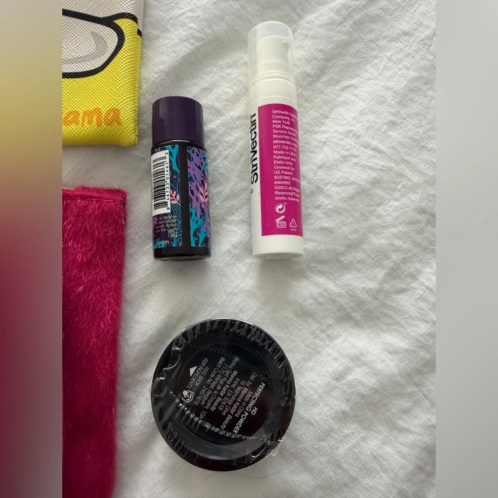 👑✅PRICE FIRM✅ 2 new IPSY Cosmetic Bags with Travel Size Cosmetics & Skincare
